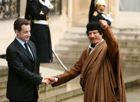 Sarkozy, Kadhafi, Nouveau Centre