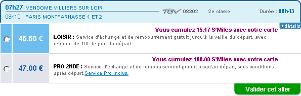 Nouvelle Tarification SNCF